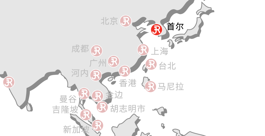 Rieckermann world map Seoul Chinese