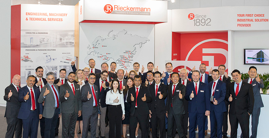 achema exhibition rieckermann team